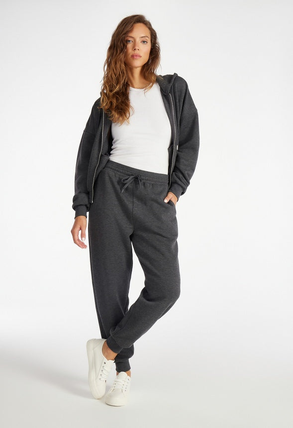 Booty Sculptor Fleece Joggers Dark Heather Grey