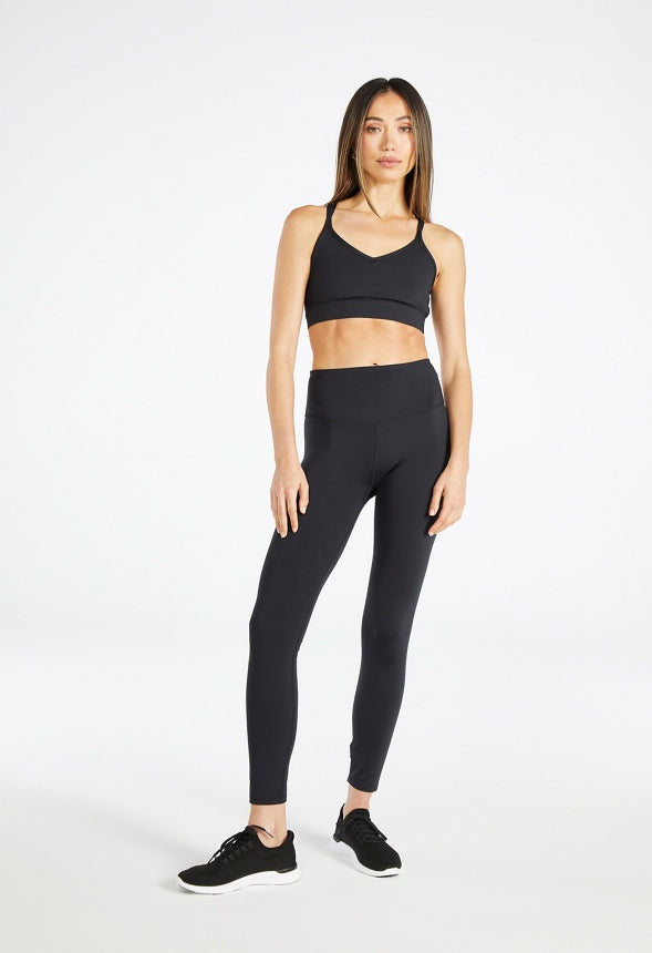 Strappy Active Sports Bra Black Caviar