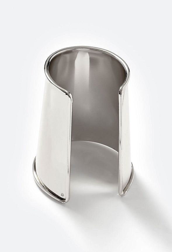 Liv Statement Smooth Metal Cuff Silver