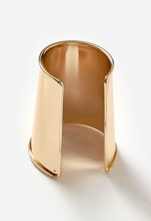 Liv Statement Smooth Metal Cuff Gold