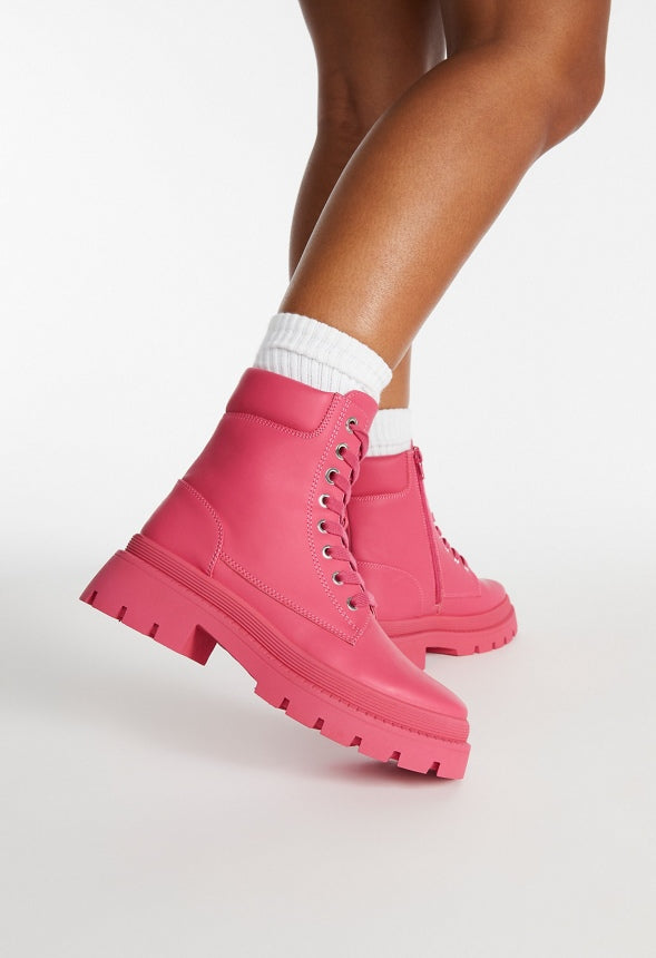 Tevos Combat Boot Fuchsia