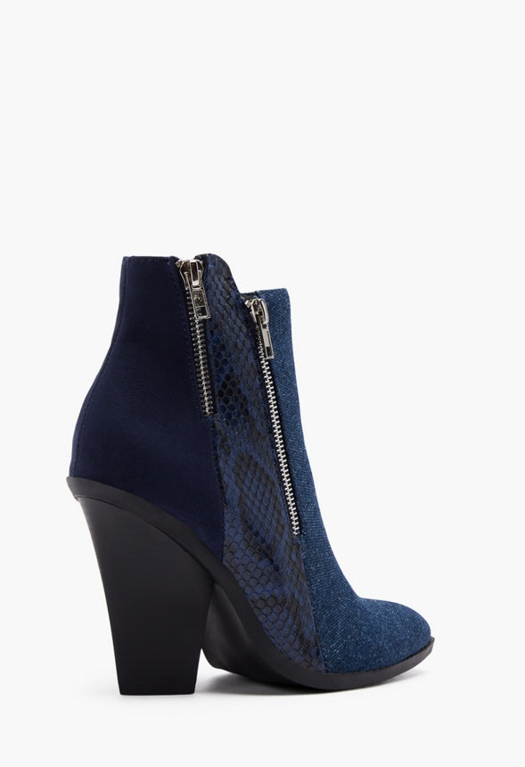 CHARMAYNE BLOCK HEEL BOOTIE Dark Denim/Vapor Blue/Dark Sapphire