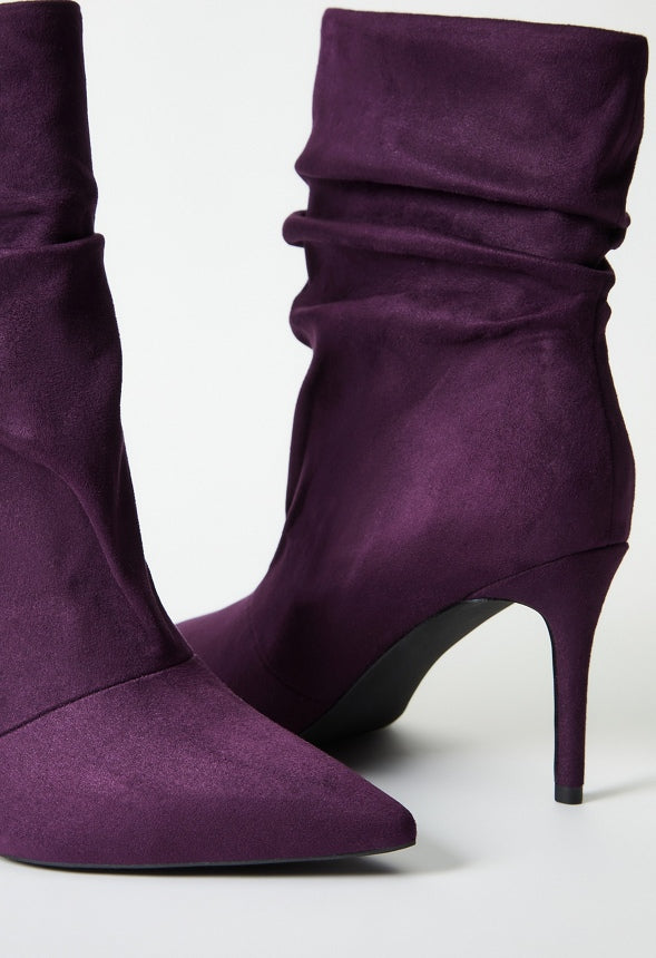 Natalia Stiletto Bootie Plum Perfect