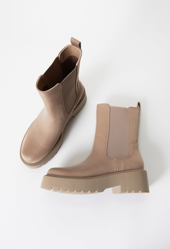 Saige Chelsea Bootie Taupe