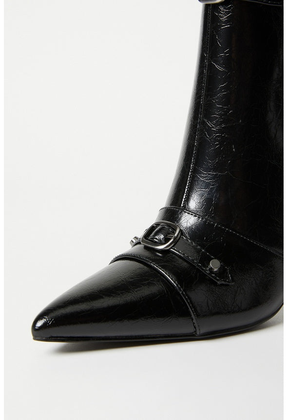 Tae Stiletto Bootie Black