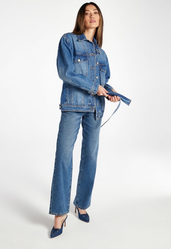 Lake Belted Denim Jacket Frequency