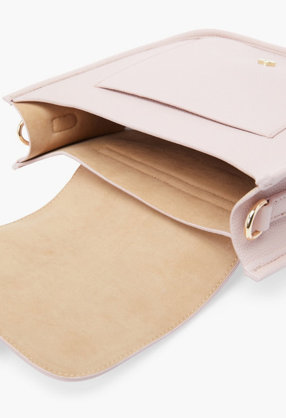 CROSSBODY WITH WEBBING STRAP Blush