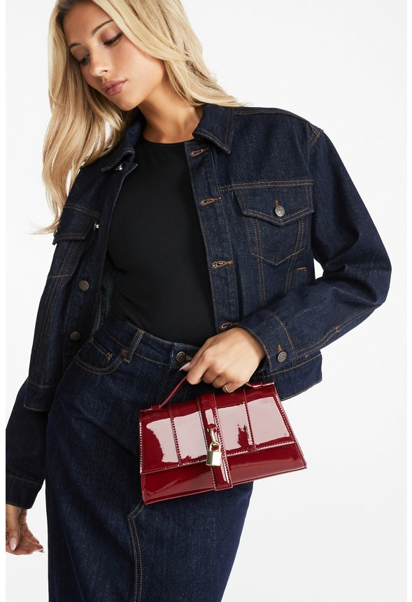 Mini Structured Crossbody With Chain Tibetan Red