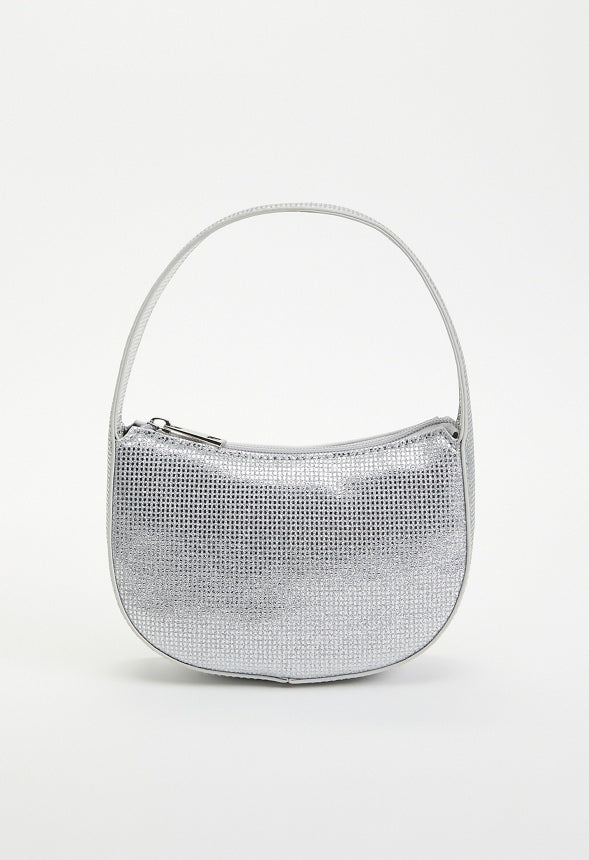 Moon Clutch Silver Disco