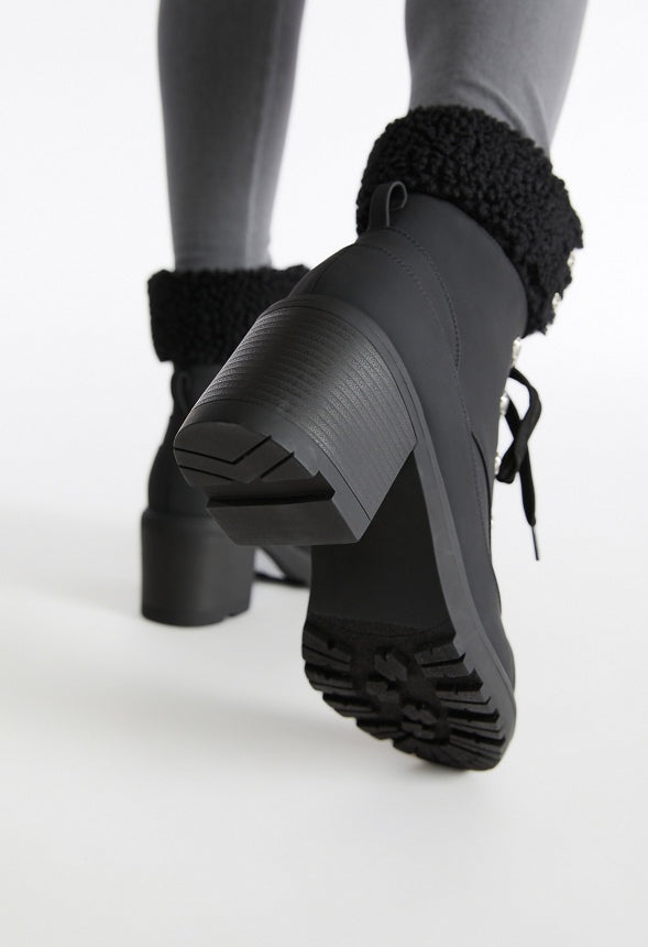 ELIE SHERPA COMBAT BOOT Black Caviar
