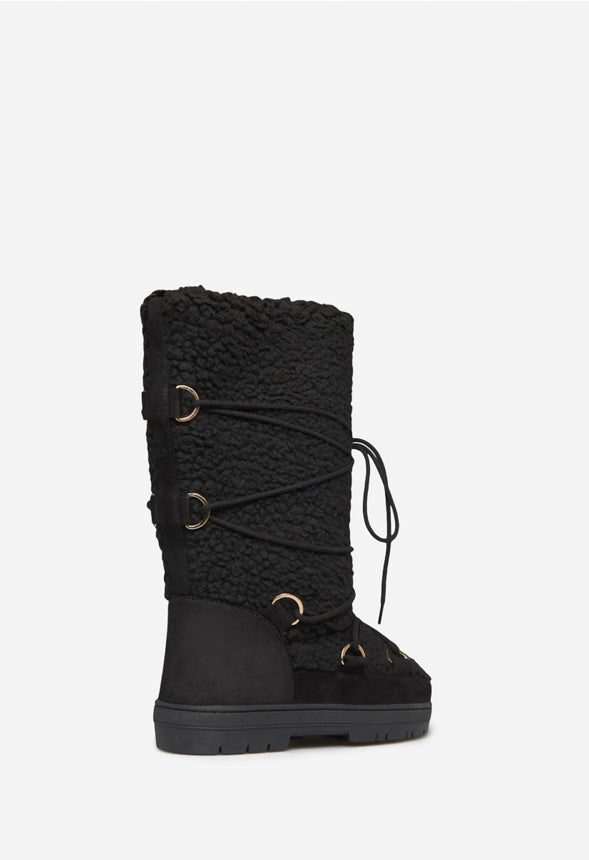 SHAWNETTE FUZZIE BOOT Black Caviar