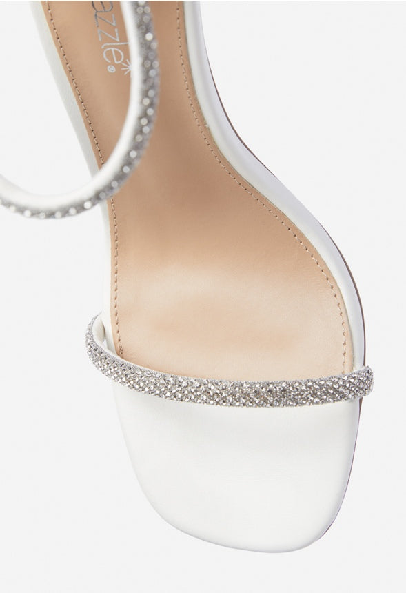 ALEXXIA HEELED SANDAL Bright White