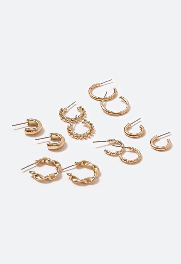 Joanna Mixed Hoop Earring Multipack Gold