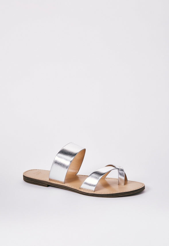 Cloey Slide Sandal Silver