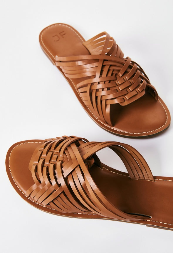 Frida Slide Sandal Cognac