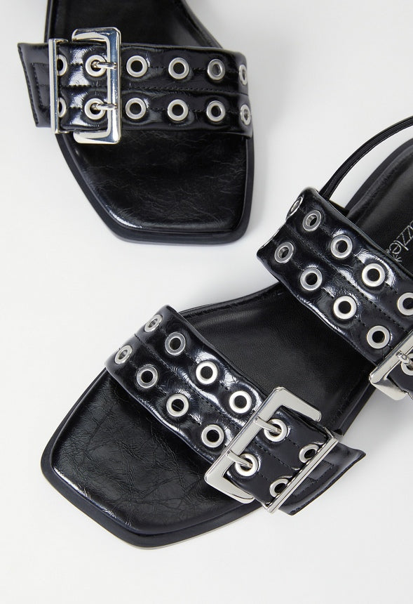 Kiki Flat Sandal Black