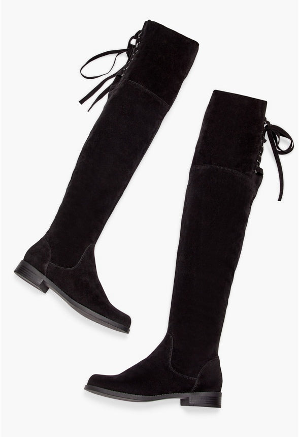 Ramona Over-The-Knee Flat Boot Black