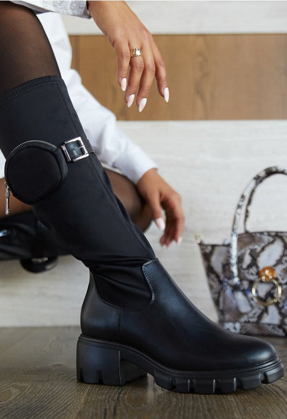 RAMERRA LUG SOLE BOOT Black Caviar