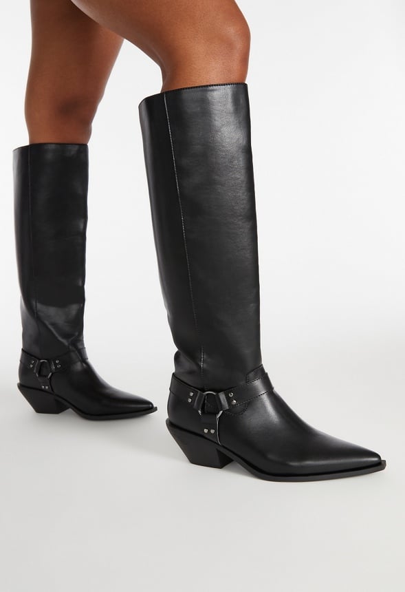 Goldie Flat Boot Black