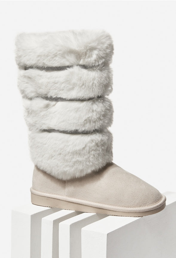 VALENE FUZZIE BOOT Bone