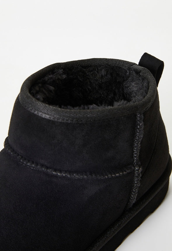 Charlee Fuzzie Bootie Black
