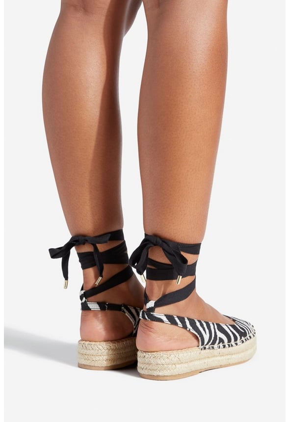 JULIANNE FLAT SANDAL Zebra