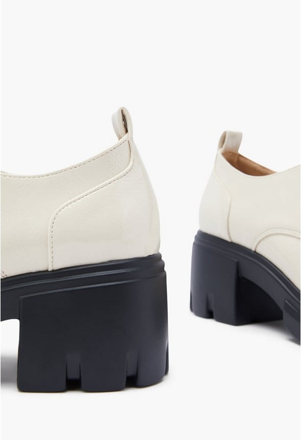 Sofia Lace Up Lug Sole Loafer Birch