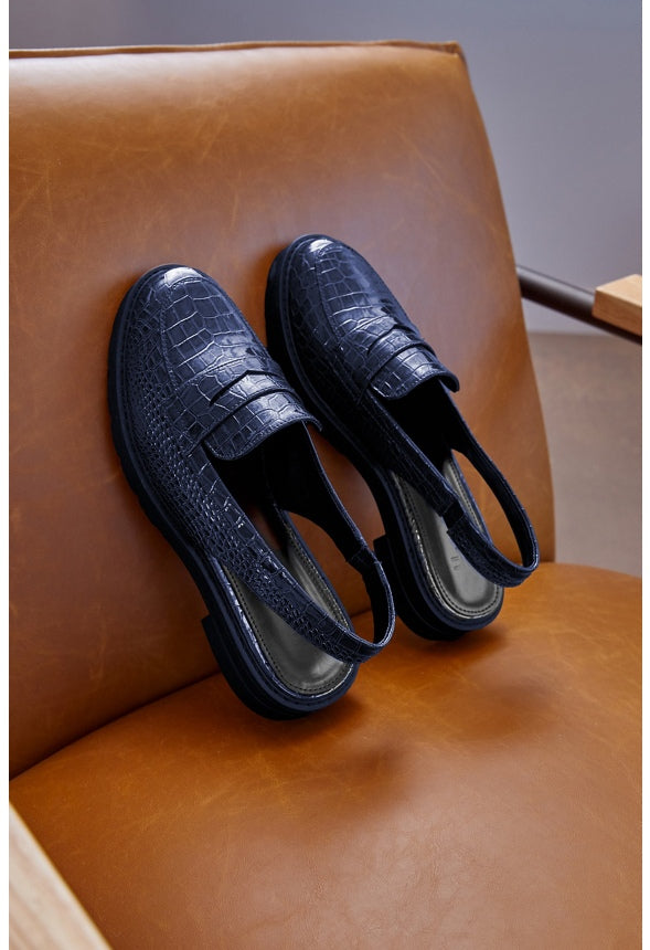 Elea Flat Loafer Dark Sapphire