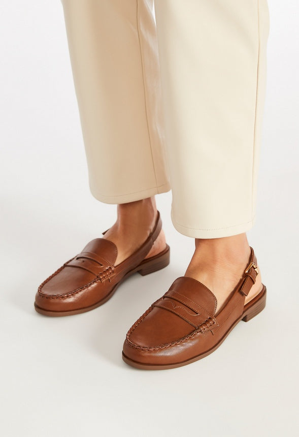 Mason Flat Loafer Leather Brown