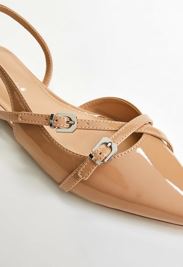 Athina Slingback Flat New Nude