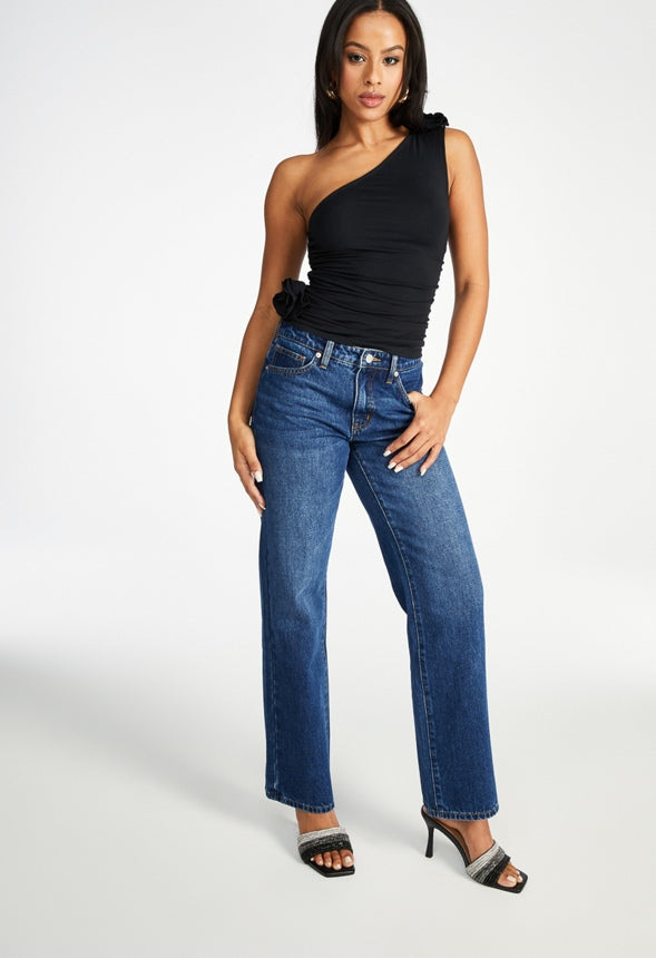 Andi Mid Rise Straight Leg Jeans Vibes