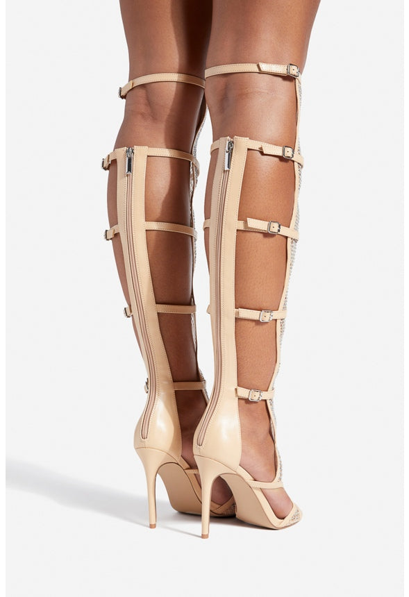 JUNEY HEELED SANDAL Beige