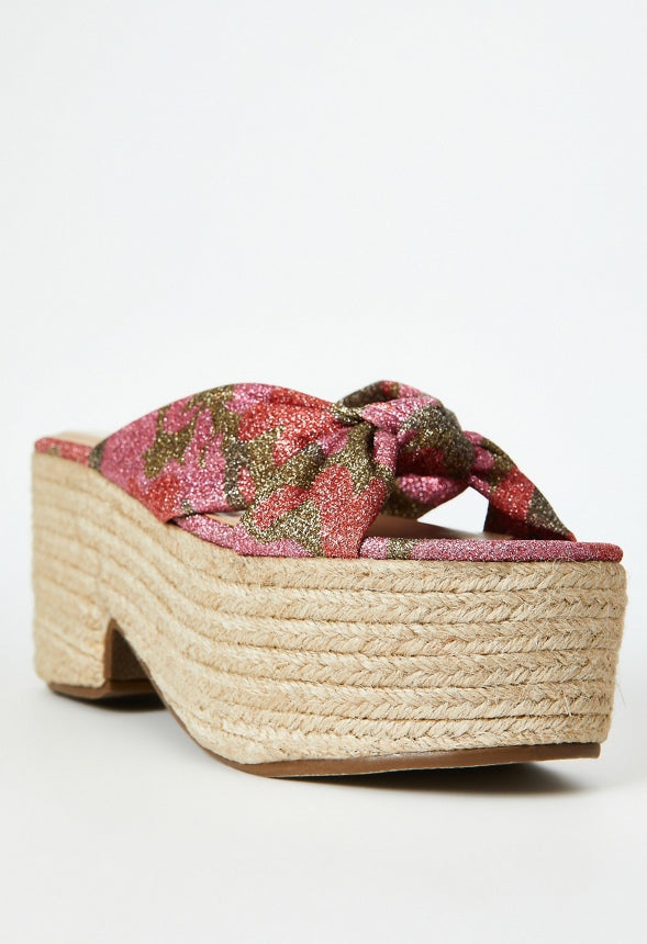 MARMAR HEELED SANDAL Hot Coral Camo