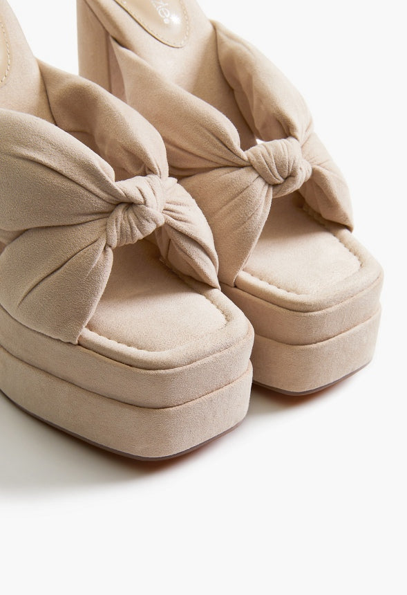 TRACEY PLATFORM SANDAL Semolina