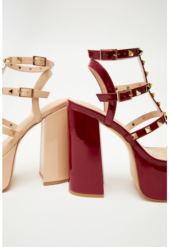 Anissa Platform Heeled Sandal New Nude