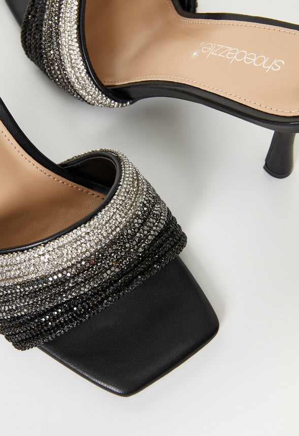 Leia Heeled Sandal Black Multi