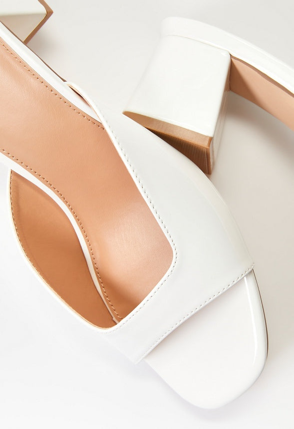 Dafne Heeled Sandal Bright White