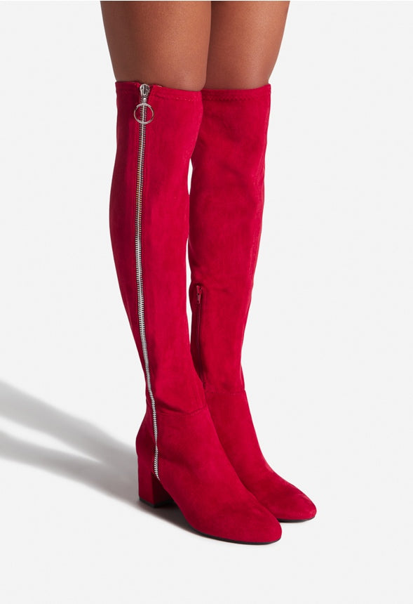 NEVAEH HEELED BOOT High Risk Red