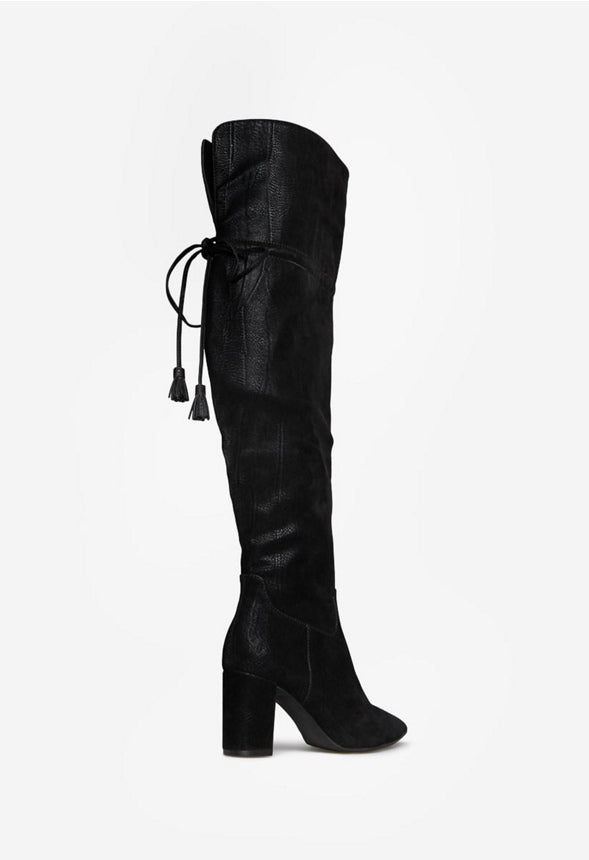 JULLIANA BLOCK HEEL BOOT Black Caviar