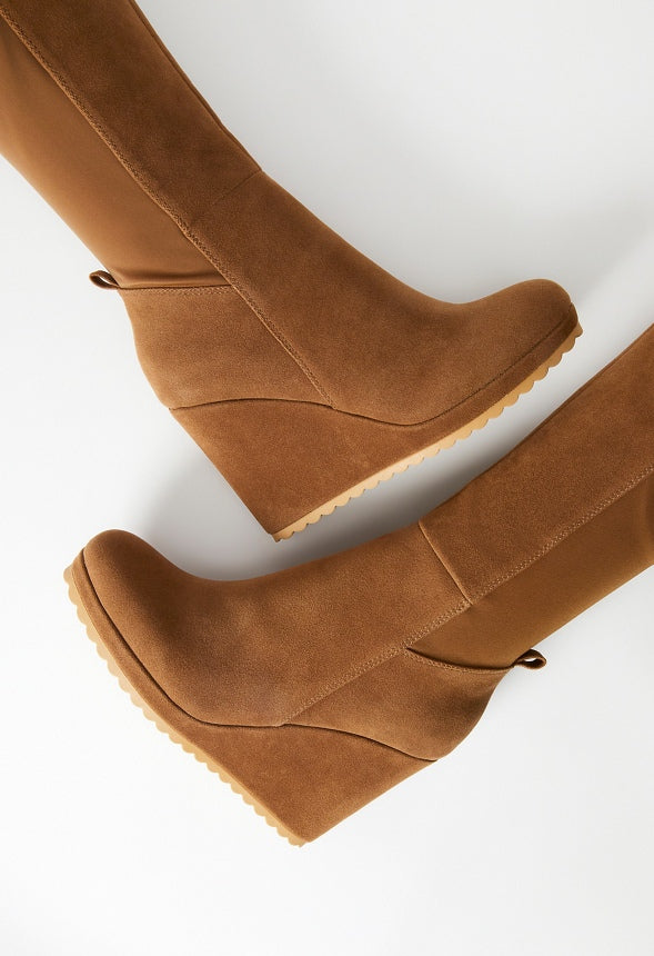 Claire Wedge Boot Dark Portobello