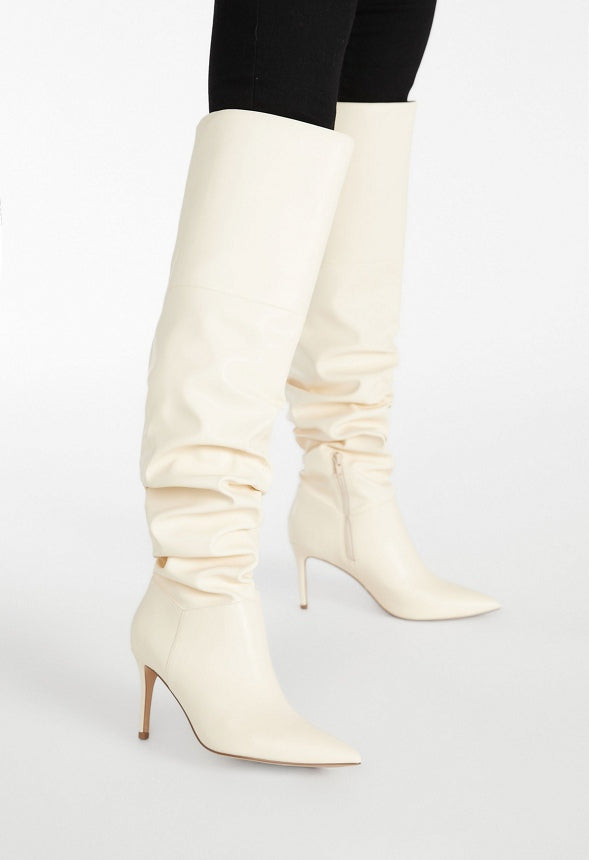 Shona Slouchy Stiletto Boot Birch