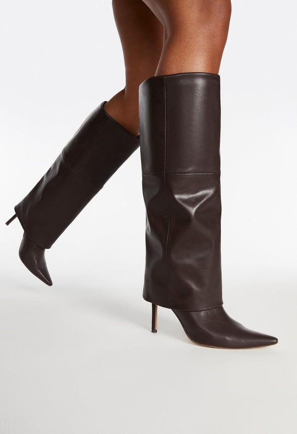 Sivan Stiletto Boot Coffee