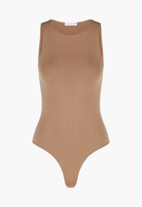 Seamless Tank Bodysuit Taupe