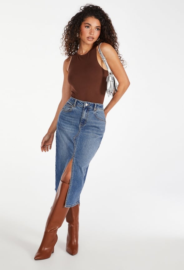 Seamless Tank Bodysuit Chocolate Lab