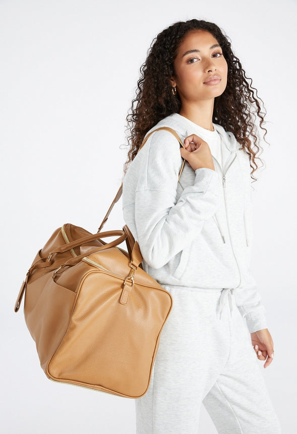 Garment Weekender Bag Light Camel