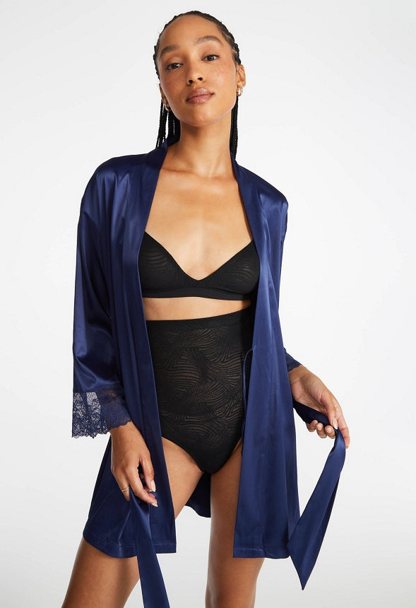 Lyra Kimono Robe Blue