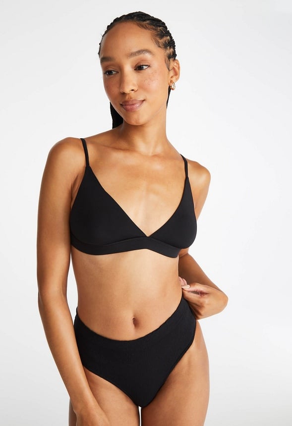 2-Pack Triangle Bralette Black/ Nude