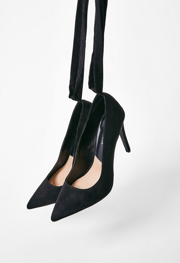 AKEIYLA LACE UP PUMP Black Caviar