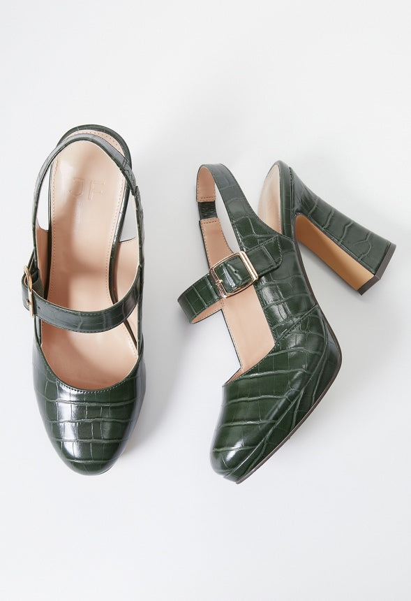 Penny Mary Jane Pump Kombu Green