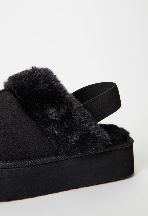 Levaine Fuzzie Mule Black Caviar